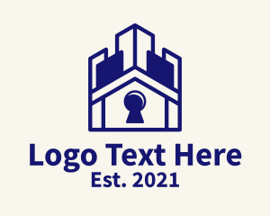 Rental - Keyhole Home Listing logo design