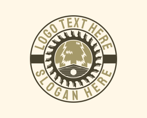 Pine Wood Cabin Logo
