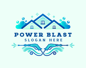 Power Washer Sanitation logo design