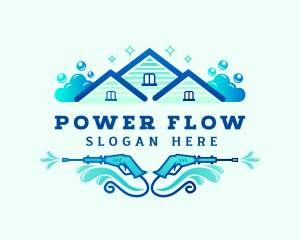 Power Washer Sanitation logo design