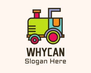 Colorful Toy Train Logo