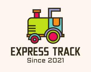 Train - Colorful Toy Train logo design