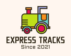 Colorful Toy Train logo design