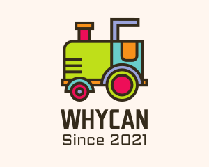 Daycare Center - Colorful Toy Train logo design