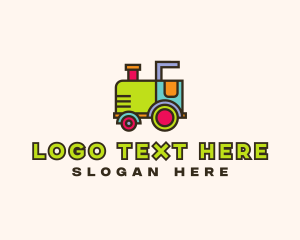 Train - Colorful Toy Train logo design