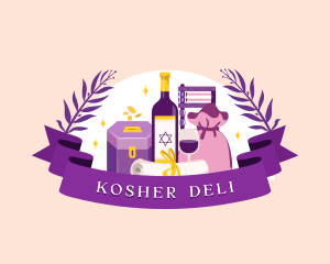 Jewish - Purim Religious Holiday logo design