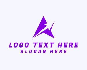 Logistics - Arrow Pointer Letter A logo design