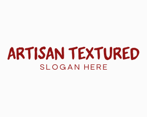 Red Texture Wordmark logo design