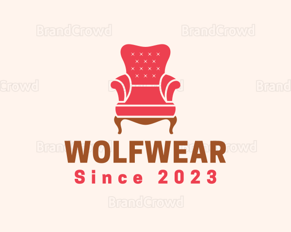 Upholstery Armchair Furniture Logo