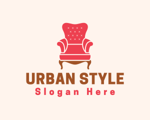 Upholstery Armchair Furniture Logo