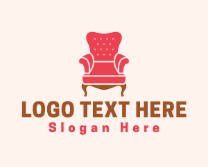 Upholstery Armchair Furniture Logo