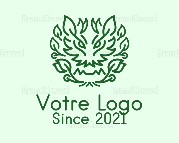 Dragon Plant Herb Logo
