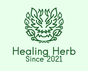 Dragon Plant Herb logo design