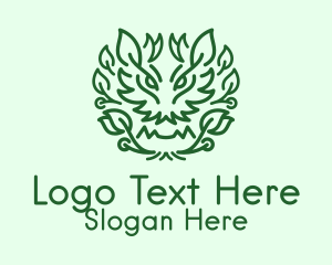 Dragon Plant Herb Logo