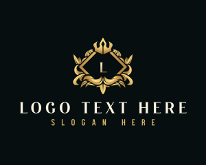 Luxe - Deluxe Jewelry Crown logo design