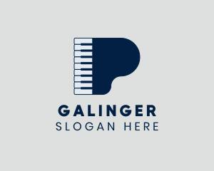 Piano Keys - Grand Piano Keyboard logo design