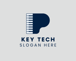 Keyboard - Grand Piano Keyboard logo design