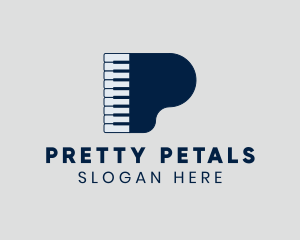 Grand Piano Keyboard logo design