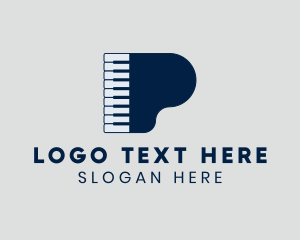 Grand Piano Keyboard Logo