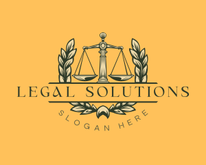 Law Legal Scales logo design