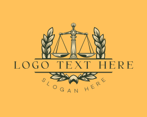 Law Legal Scales logo design