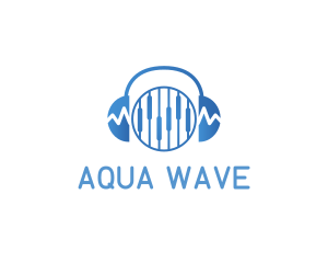 Wave Headphone Equalizer logo design