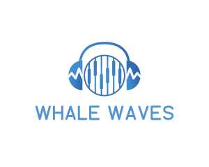 Wave Headphone Equalizer logo design