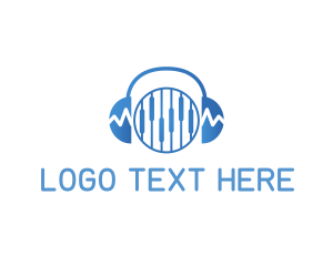 Music - Wave Headphone Equalizer logo design
