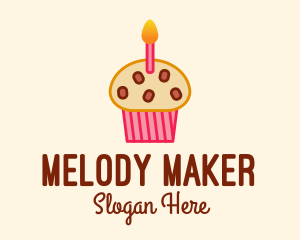 Cupcake Shop - Birthday Cupcake Cake logo design