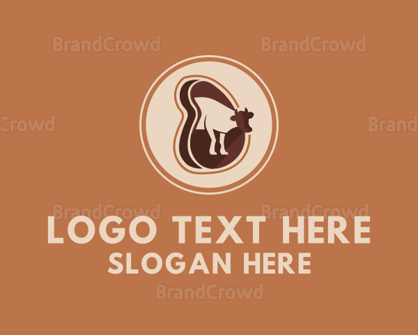 Beef Meat Steakhouse Logo