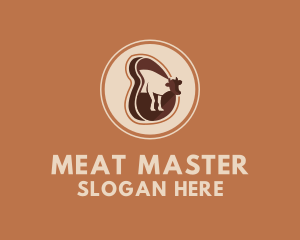 Beef Meat Steakhouse logo design