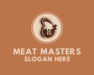 Beef Meat Steakhouse logo design