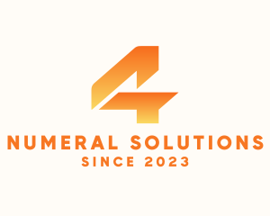 Numeral - Generic Business Number 4 logo design