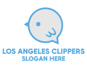 Messaging - Baby Bird Speech Bubble logo design