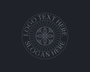 Funeral Home - Pastor Church Cross logo design