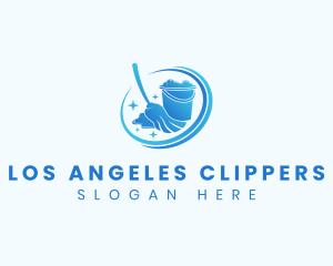 Cleaning Mop Housekeeping Logo