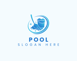 Cleaning Mop Housekeeping Logo