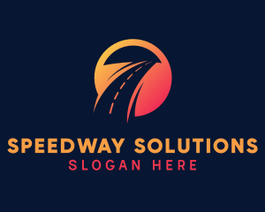 Roadway - Gradient Road Highway logo design