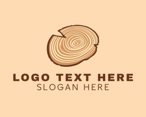Cutting Tool - Tree Wood Lumberjack logo design