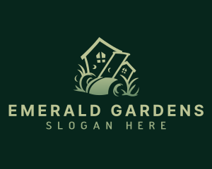 Lawn Landscaping Mower logo design