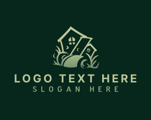 Eco - Lawn Landscaping Mower logo design