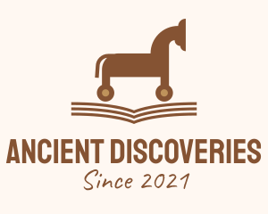 Trojan Horse Book  logo design