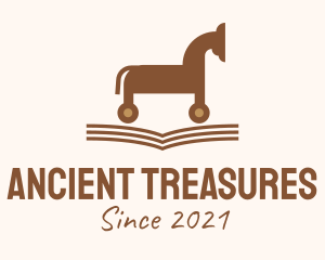 Trojan Horse Book  logo design