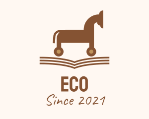 Cavalry - Trojan Horse Book logo design