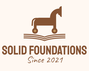 Steed - Trojan Horse Book logo design