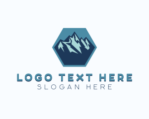 Trekking - Mountain Summit Adventure logo design