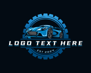Driving - Car Gear Mechanic logo design