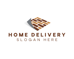 Tile Flooring Construction logo design