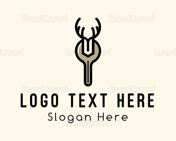 Wrench Hardware Antler Logo