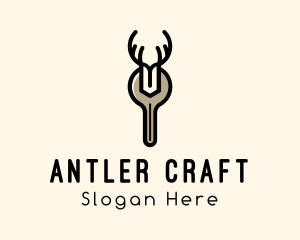 Wrench Hardware Antler logo design